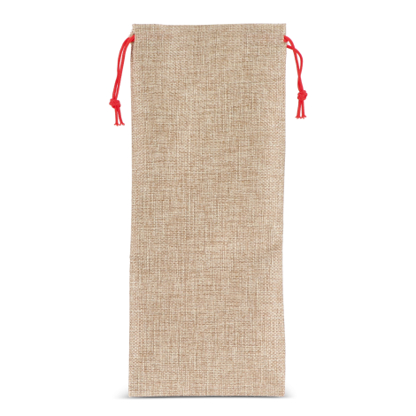 Vue arrière de la pochette vide montrant la surface unie et les cordons, sans marquage apparent.