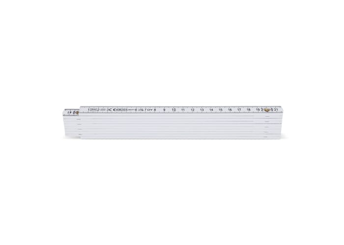 Mètre articulé personnalisable calibré 2 m Blanc
