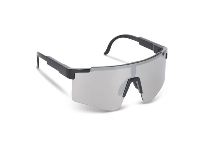 Lunettes de sport promotionnelles UV400 avec verres miroir Noir
