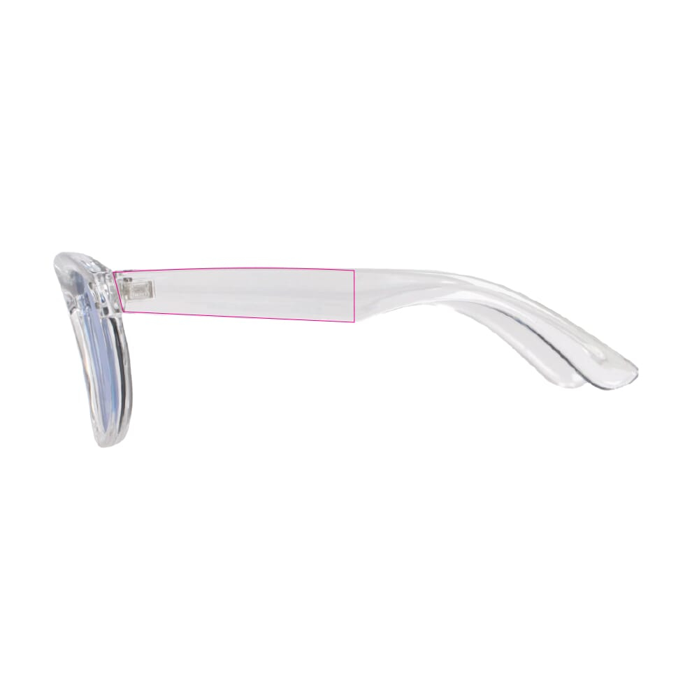 À 1 cm de la charnière gauche