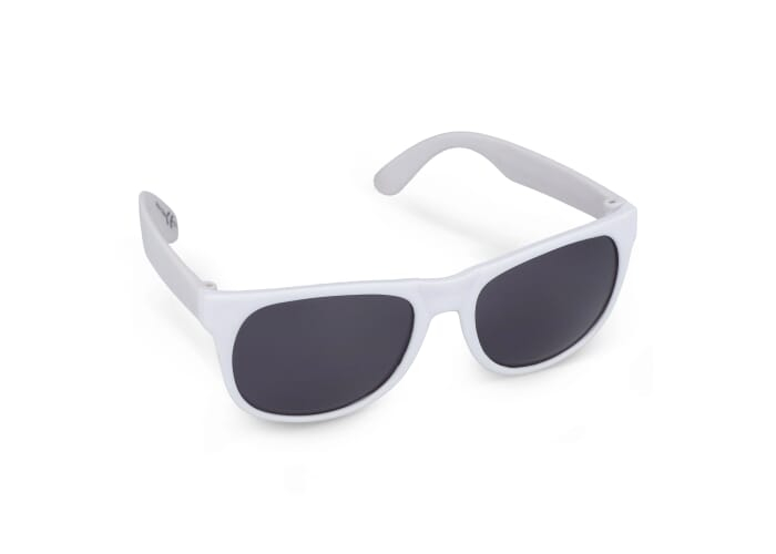 Lunettes de soleil publicitaires UV400 Drew Blanc