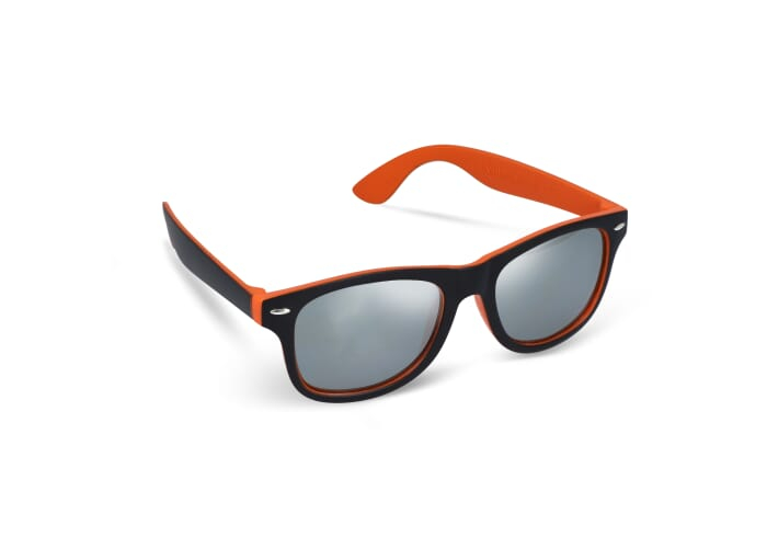 Lunettes de soleil miroir UV400 Tate promotionnelles Orange