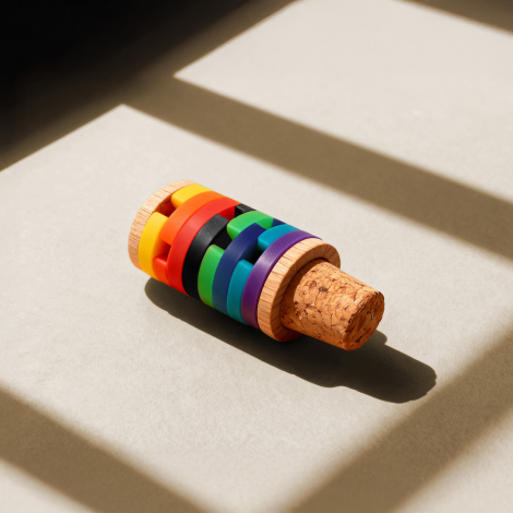 Bouchon avec anneaux silicone personnalisable Dillon