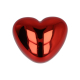Boîtier cœur 3D rouge présenté fermé, sans marquage apparent sur la surface supérieure. Boîtier cœur 3D rouge présenté fermé, sans marquage apparent sur la surface supérieure.