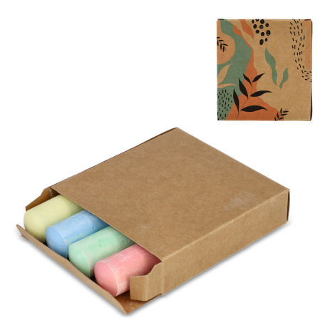 Set personnalisé de 4 craies de rue colorées