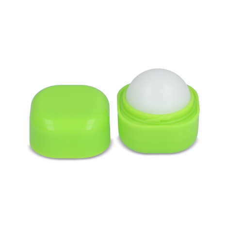 Boîtier cubique de couleur verte montré ouvert, sans personnalisation visible sur cette version.