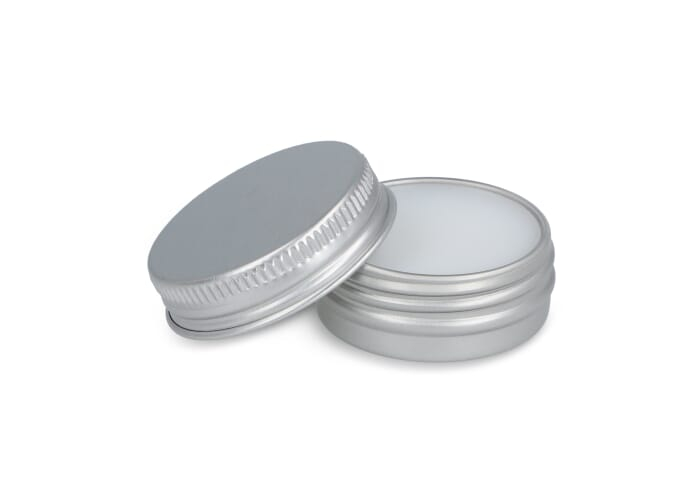 Lipbalm en boîte aluminium recyclé personnalisable Argent