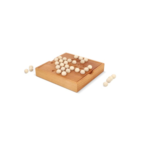 Jeu de solitaire en bois personnalisable