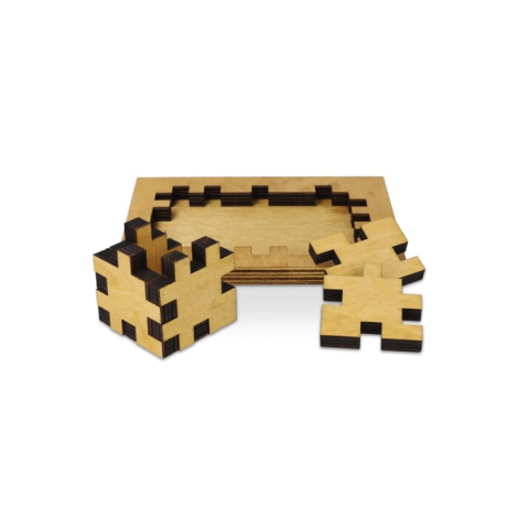 Puzzle cube en bois durable personnalisé