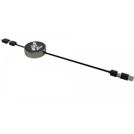 Câble promotionnel rétractable 65W
