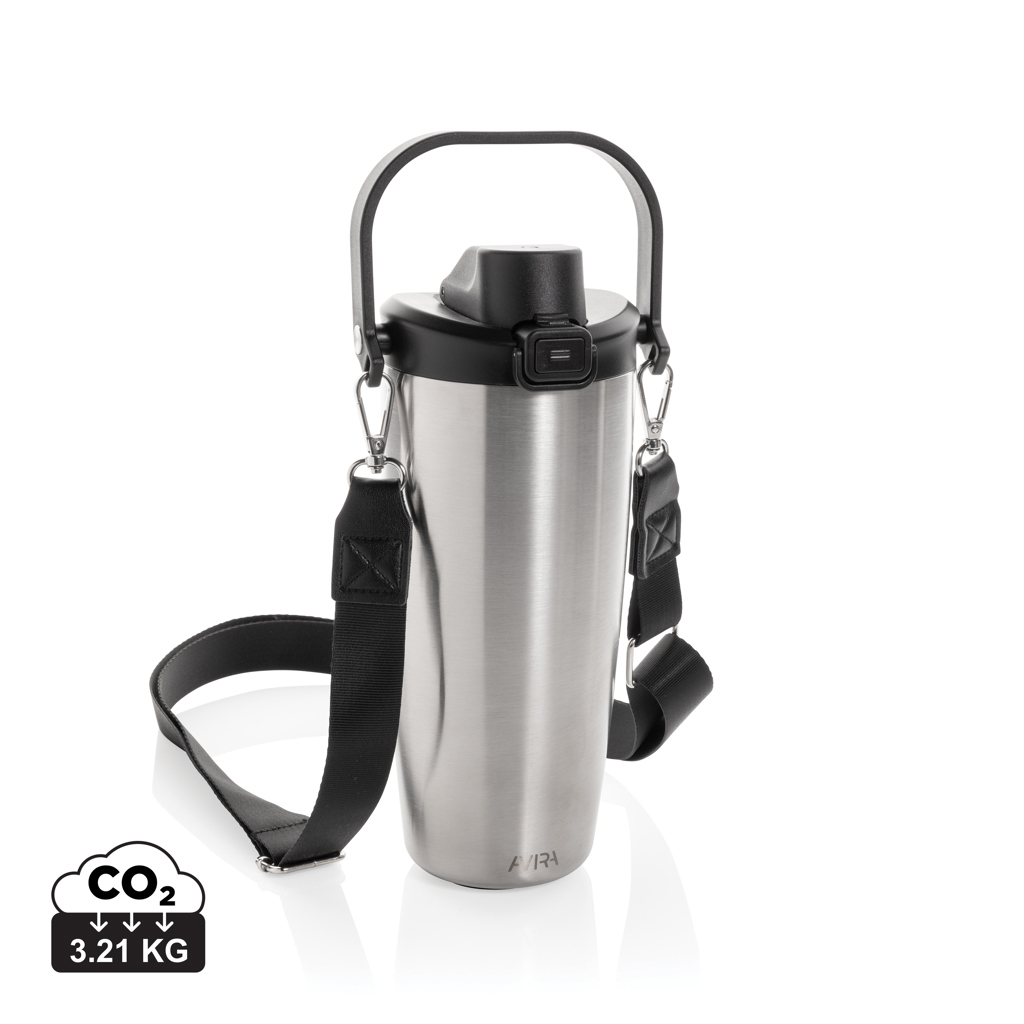 Mug 600 ml personnalisable en acier recyclé Ayala Argent