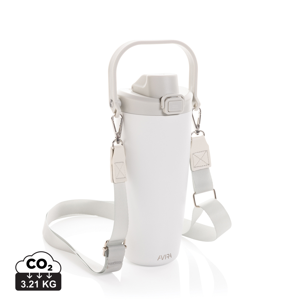Mug 600 ml personnalisable en acier recyclé Ayala Blanc