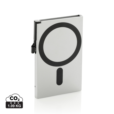Porte-cartes magnétique en aluminium promotionnel