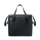 Sac isotherme présenté de face sur fond blanc, fermé, montrant la poche frontale extérieure et les poignées supérieures, sans ma Sac isotherme présenté de face sur fond blanc, fermé, montrant la poche frontale extérieure et les poignées supérieures, sans ma