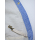 Sac cabas promotionnel en coton bio éponge bleu, vue intérieure avec poche zippée et mousqueton, sans marquage visible. Sac cabas promotionnel en coton bio éponge bleu, vue intérieure avec poche zippée et mousqueton, sans marquage visible.