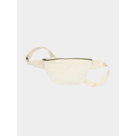 Banane personnalisable en velours coton bio clair vue de face, présentée sans marquage visible.