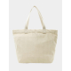Sac cabas beige clair vu de face avec deux anses longues, sans étiquette ni personnalisation visible sur la face avant. Sac cabas beige clair vu de face avec deux anses longues, sans étiquette ni personnalisation visible sur la face avant.