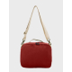 Sac isotherme rouge brique vu de face sans personnalisation visible. Sac isotherme rouge brique vu de face sans personnalisation visible.
