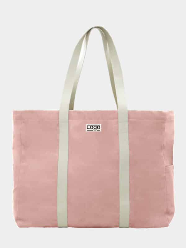 Sac de plage publicitaire Garance Saumon