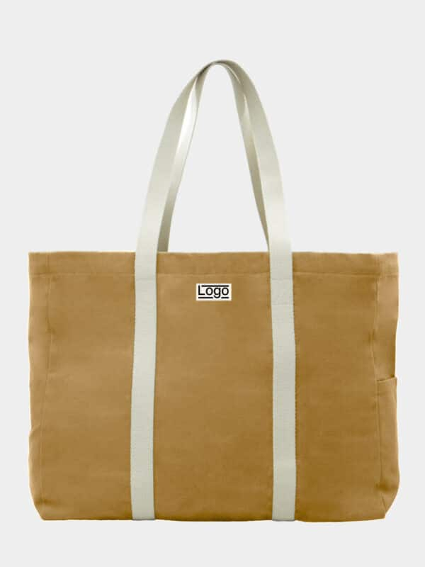 Sac de plage publicitaire Garance Ocre