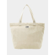 Sac cabas beige clair photographié de face avec anses longues assorties et étiquette rectangulaire centrée, marquage apparent su Sac cabas beige clair photographié de face avec anses longues assorties et étiquette rectangulaire centrée, marquage apparent su