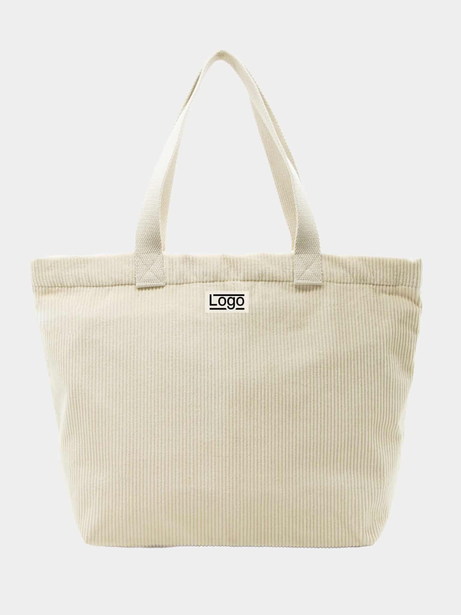 Sac boat publicitaire Hortense en velours Ecru