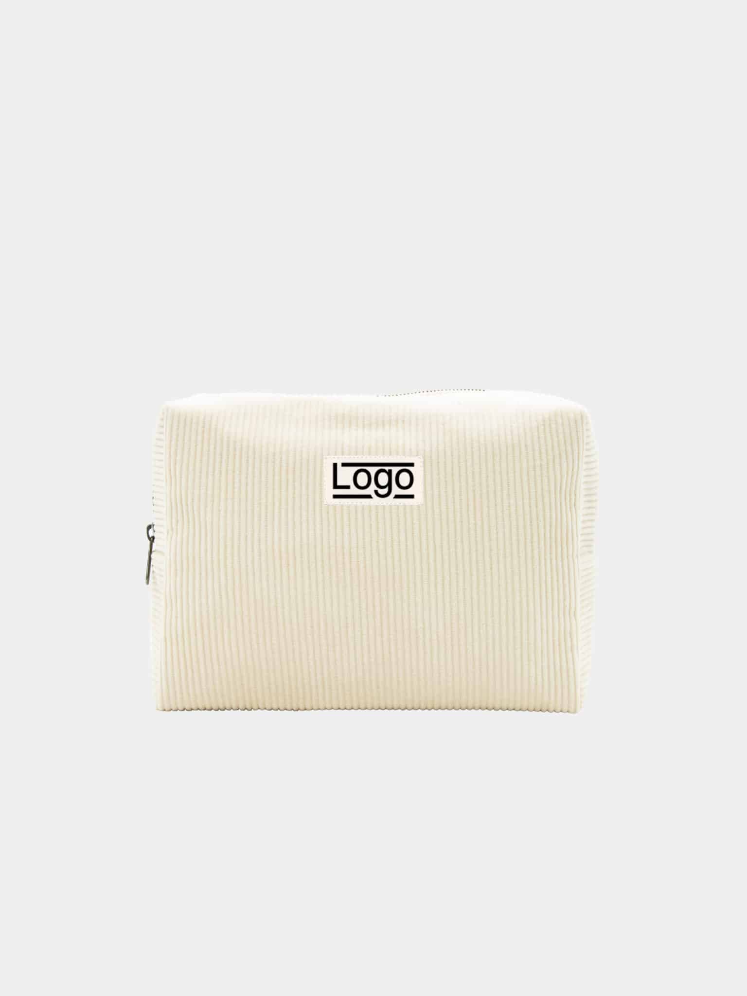 Trousse publicitaire Estelle M en velours Ecru