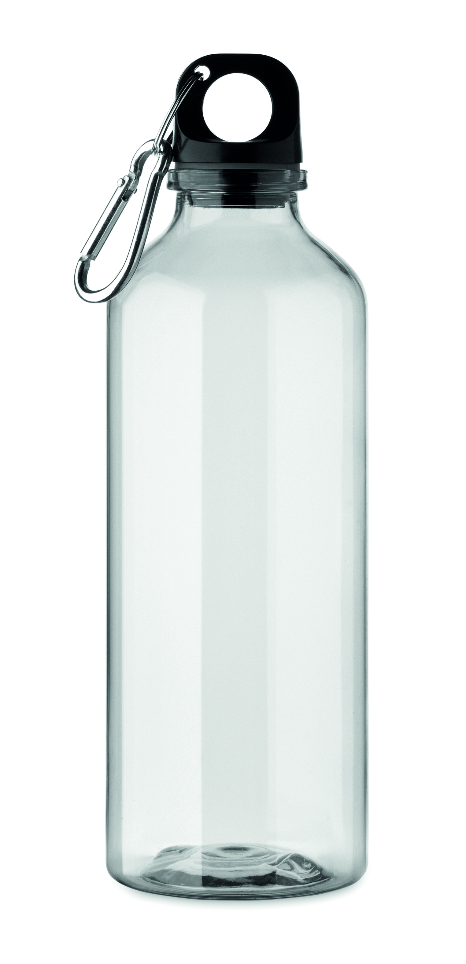 Bouteille RPET 500 ml avec mousqueton à personnaliser Moss Transparent