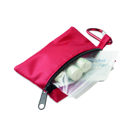 Trousse secours promotionnelle RPET avec mousqueton Careone