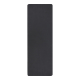 À plat et vu de dessus, un tapis de yoga noir uniforme est présenté sans motif ni personnalisation visible. À plat et vu de dessus, un tapis de yoga noir uniforme est présenté sans motif ni personnalisation visible.