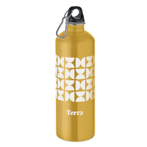 Gourde personnalisable 1 L en inox recyclé Re-One Moss