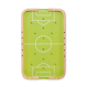 Plateau de jeu seul vu de dessus sur fond blanc, terrain de football imprimé et trous de positionnement visibles sur toute la su Plateau de jeu seul vu de dessus sur fond blanc, terrain de football imprimé et trous de positionnement visibles sur toute la su