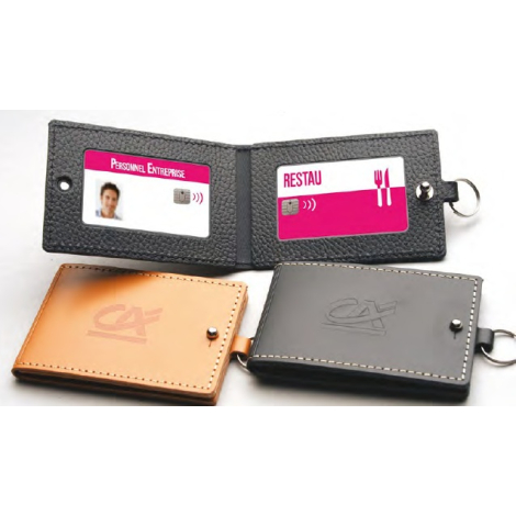 Double porte-badge publicitaire personnalisable