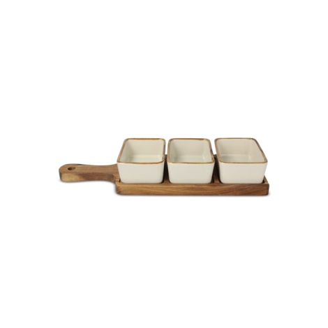 Ensemble promotionnel de plateaux en acacia InSideOut