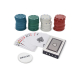 Set de poker personnalisable avec 100 jetons