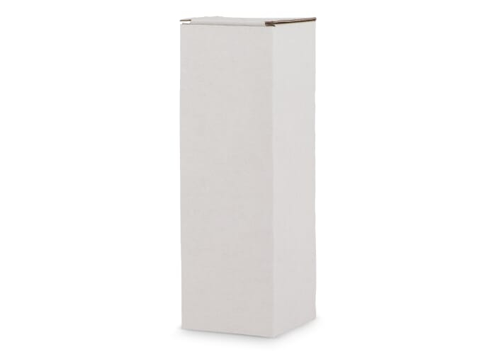 Packaging bouteille en carton personnalisable 7,5x23 cm Blanc
