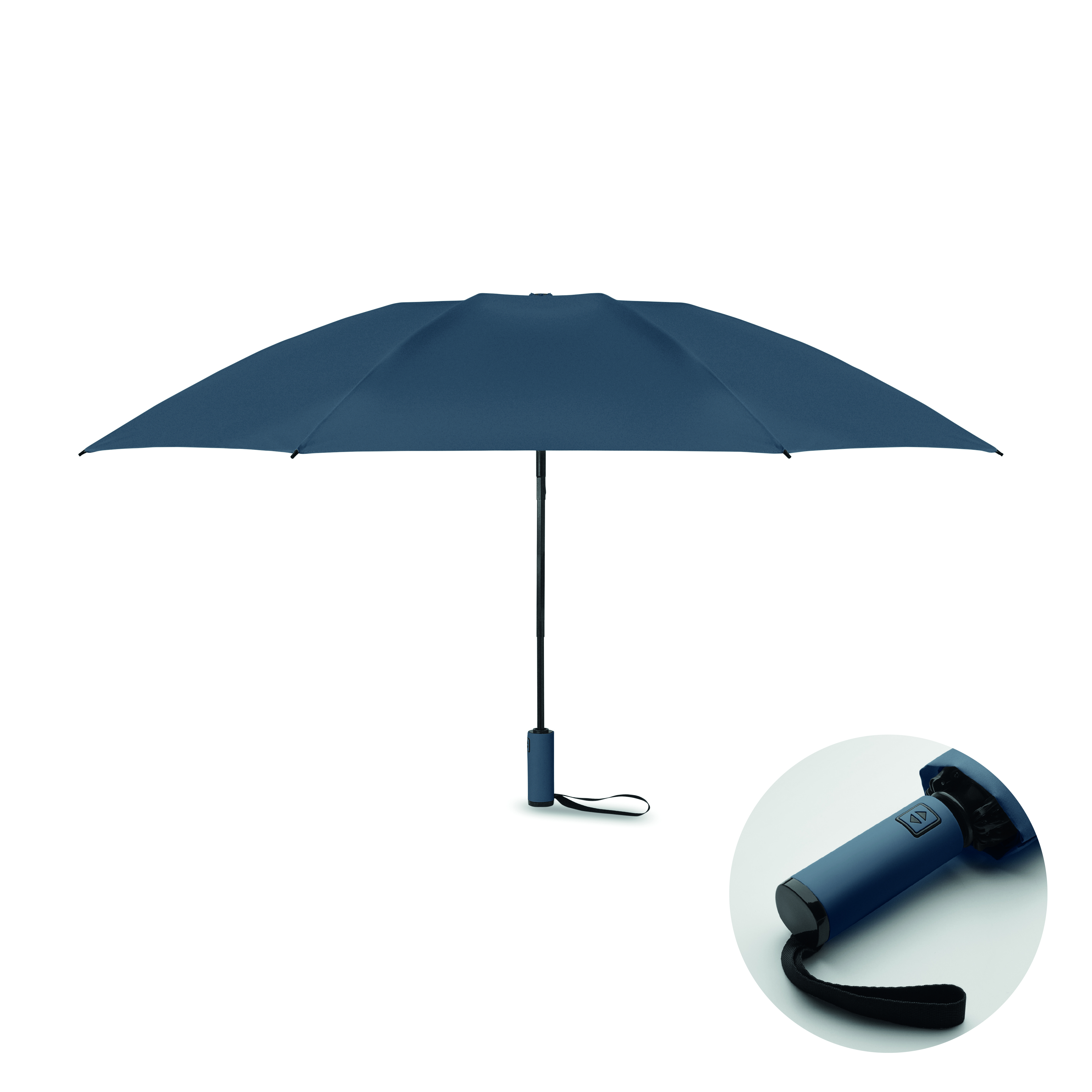 Parapluie 23" promotionnel en RPET 190T Agumbe Bleu