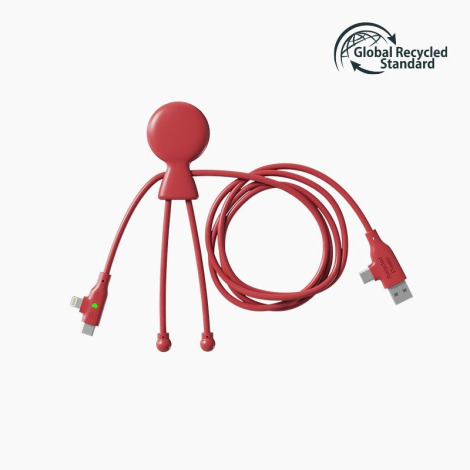 Câble publicitaire personnalisable 3-en-1 60W Mr Bio Long Fast