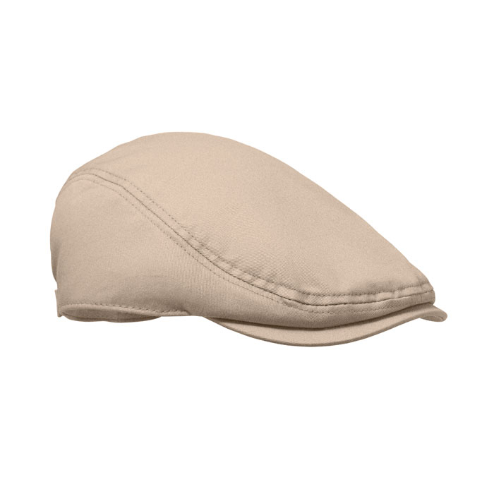 Casquette plate newsboy promotionnelle 235 g/m² Flat Peak Beige