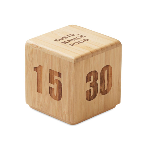 Minuteur compte à rebours personnalisé en bambou Curt