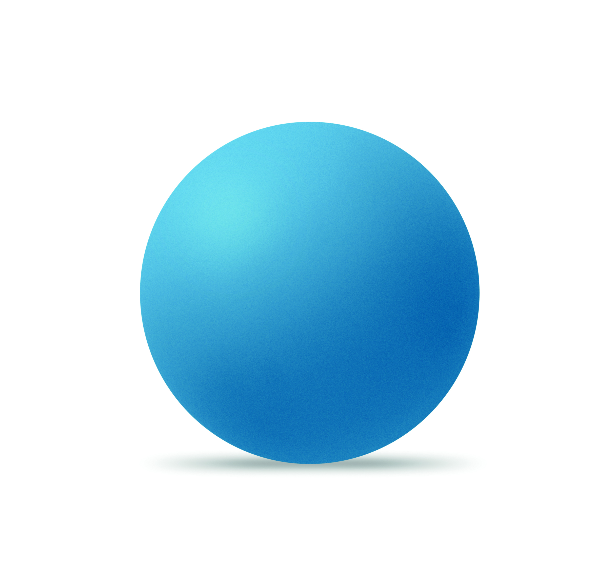 Balle rebondissante promotionnelle en caoutchouc Funball Bleu