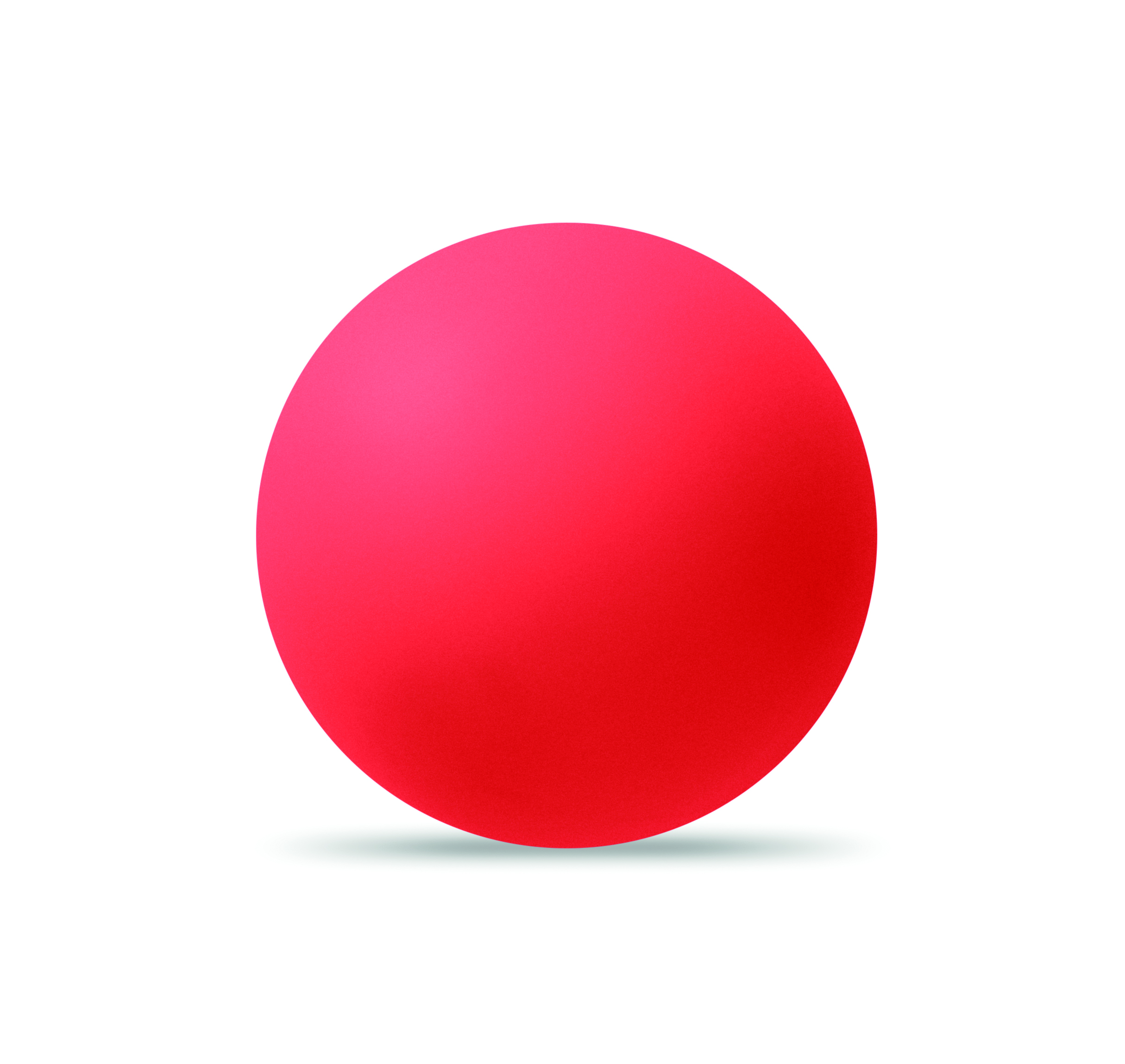 Balle rebondissante promotionnelle en caoutchouc Funball Rouge