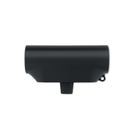 Vue latérale de la powerbank en position fermée, sans marquage visible.