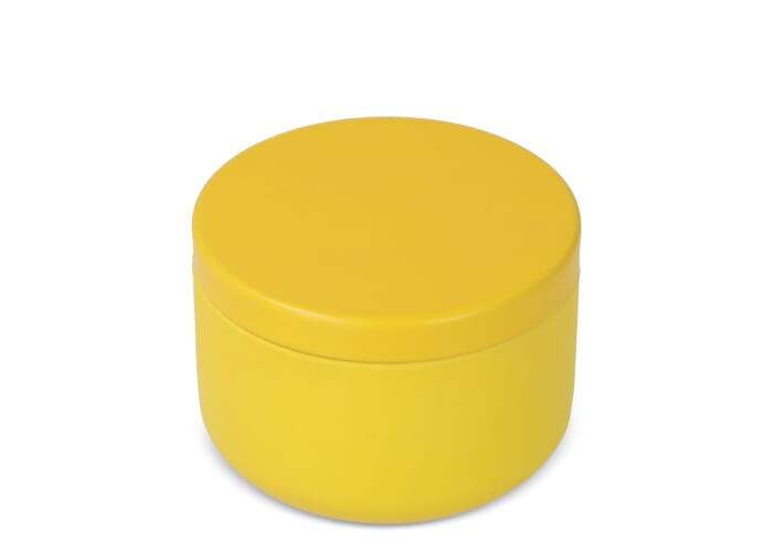 Lipbalm en boîte aluminium recyclé personnalisable Jaune