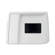 Face latérale plane avec insert rectangulaire sombre, sans personnalisation visible. Face latérale plane avec insert rectangulaire sombre, sans personnalisation visible.