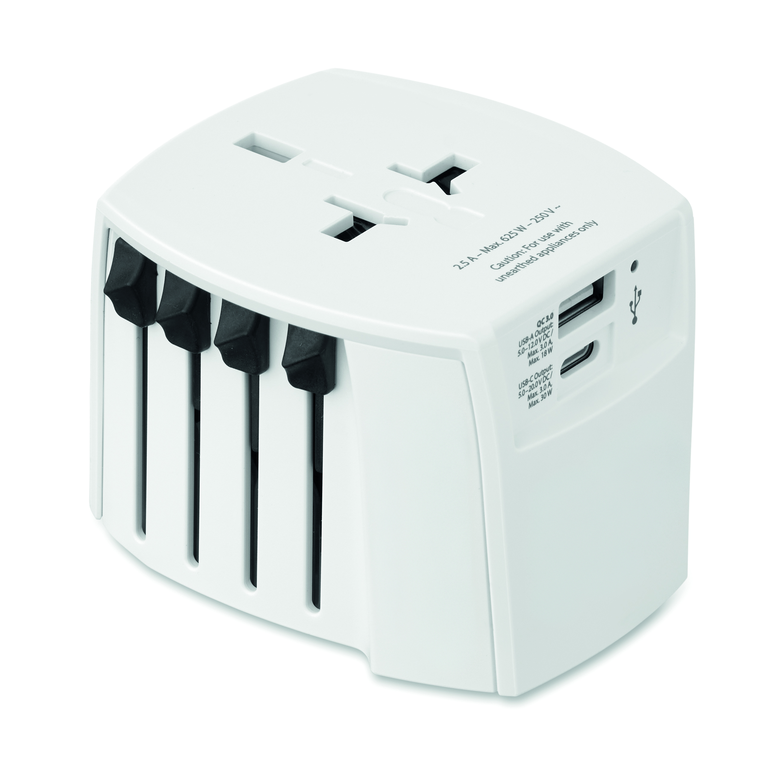 Adaptateur USB 30W PD publicitaire SKROSS® AC30 Blanc