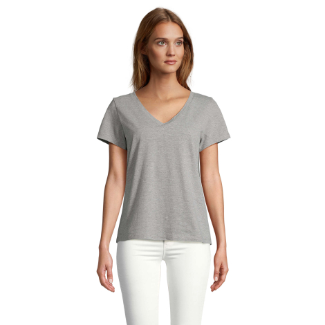 Tee-shirt femme col V 150 g/m² personnalisé REGENT V