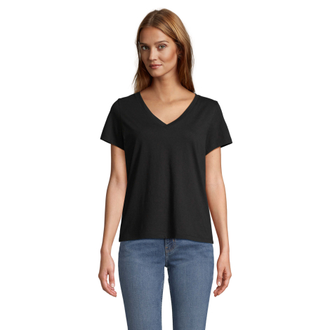 Tee-shirt femme col V 150 g/m² personnalisé REGENT V