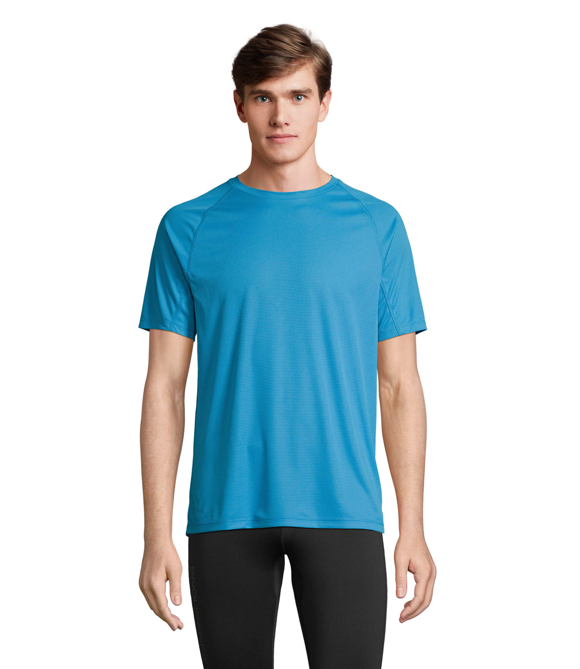 Tee-shirt unisexe personnalisable manches raglan VORTEX Aqua