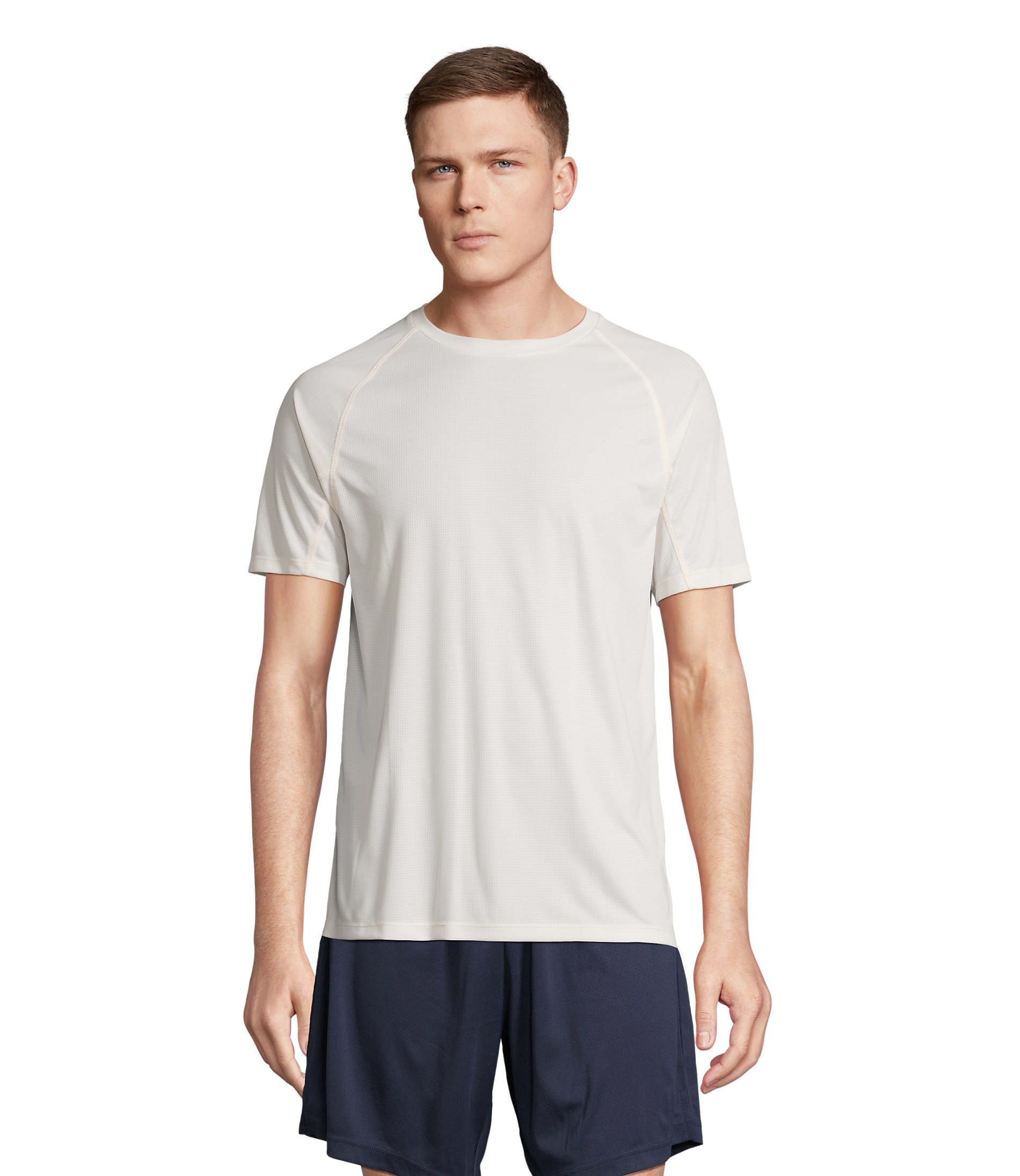 Tee-shirt unisexe personnalisable manches raglan VORTEX Ecru